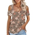 thumbnail image 2 of Womens Short Sleeve Tops To Wear With Leggings Womens T Shirts Short Sleeve V Neck Loose Casual Summer Tops 2026, 2 of 7