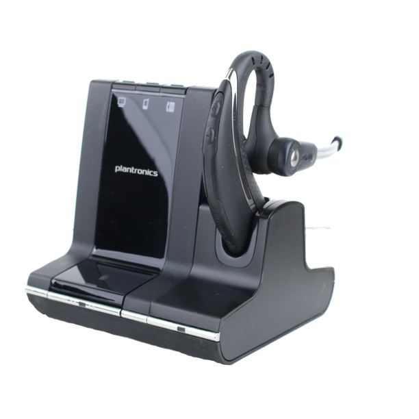 Plantronics Savi W730 onear wireless headset. Connects to desk phone