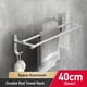 thumbnail image 1 of Toallero de mano para baño, soporte para toallas, soporte de pared sin taladro, barra de toalla de 40/50cm, barra doble de aluminio de 2 niveles, 1 of 7