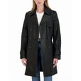 thumbnail image 3 of Tahari womens  Natalie Medium Leather Trench Coat, XL, 3 of 4