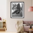 thumbnail image 3 of Historic Framed Print, [Oregon - automobile in road beside fishing stream], 17-7/8" x 21-7/8", 3 of 9