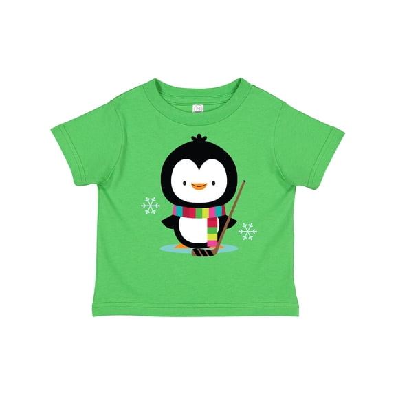 Inktastic Hockey Christmas Penguin Boys or Girls Toddler T-Shirt