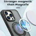 thumbnail image 3 of Allytechgroup Magnetic Compatible with iPhone 16 Pro Max Case, 360° Rotatable Ring Holder Stand Military-Grade Drop Protection Case For iPhone 16 Pro Max, Black, 3 of 6