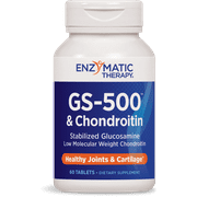 Enzymatic Therapy GS-500 & Chondroitin, 60 Tabs