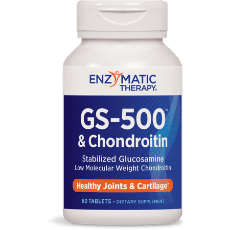 Enzymatic Therapy GS-500 & Chondroitin, 60 Tabs