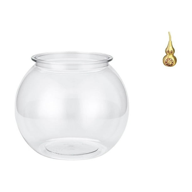 Adorno Para Pecera Pequeña Transparente, Cuenco Para Bricolaje, Jarrón, Mesa, Dormitorio, Escritorio, Sala De Estar, Decoración Del Hogar, Estatua De Calabaza De Latón, Recuerdo De Feng