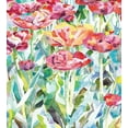 thumbnail image 3 of Watercolor Flower Duvet Cover Set, Painting of Summer Spring Flowers in Faded Colors Floral Seasonal Print, Decorative 3 Piece Bedding Set with 2 Pillow Shams, Calking Size, Multicolor, by Ambesonne, 3 of 3