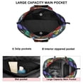thumbnail image 3 of Multicolor Butterfly Group Pattern Travel Tote Bags for Women Carry On,Large Weekender Bags for Women Travel,Multi Functional Duffle Bag for Work,Shopping,Sports, 3 of 5