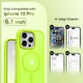 thumbnail image 2 of Funda de teléfono GolbinBox para iPhone 15 Pro con Magsafe Fluorescence Green, 2 of 8