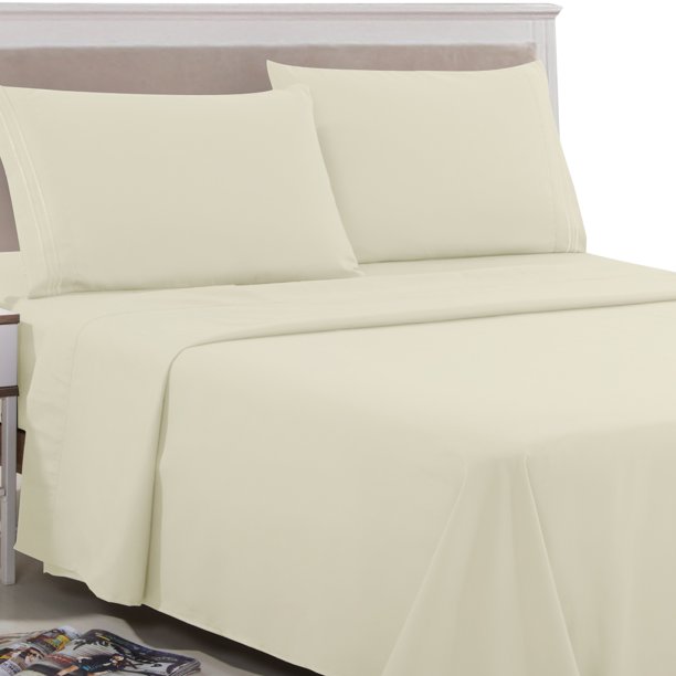 Lux Decor Collection Embroidery 1800 Series DoubleBrushed Luxury Ultra