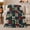 Festive Golf Tartan Patchwork, variant on Golf Silhouettes With Houndstooth Plaid And Argyle, Soft Flannel Blanket with Geometric Golf Patchwork Print, Housewarming Gift and Home Decor for Bedroom and Living Room