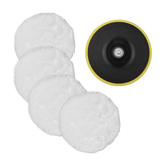 Polisher,Pcs 6 Inch Wheel Drill Buffer Pad 6 Pcs Inch Wheel Drill With M14 Drill Wool Pad 6 Inch Wheel Drill Buffer With M14 Drill Adapter 6 Pcs 6 Buzhi Huiop Pad Set Wool