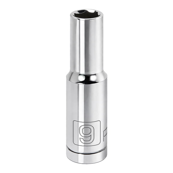 Powerbuilt 3/8 Inch Drive x 9 MM 6 Point Deep Socket - 641209