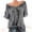 Dark Gray, variant on Rezuofi 1 Pcs Tops for Women 2025 Short Sleeve Shirts V Neck Summer Tops Trendy