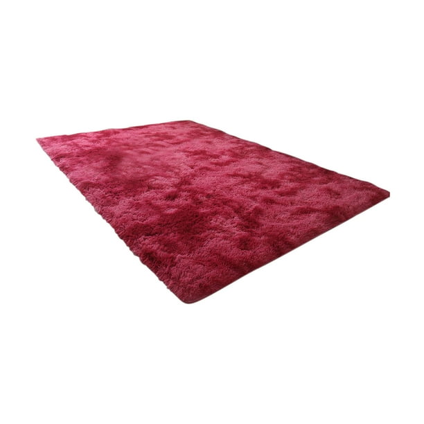 Xihbxyly Alfombra de Lana y Seda con Degradado Teñido Anudado, Textura de Terciopelo Supersuave, Diseño Antideslizante, Elegante Decoración para Sala de Estar, Alfombra para Dormitorio, Versátil para