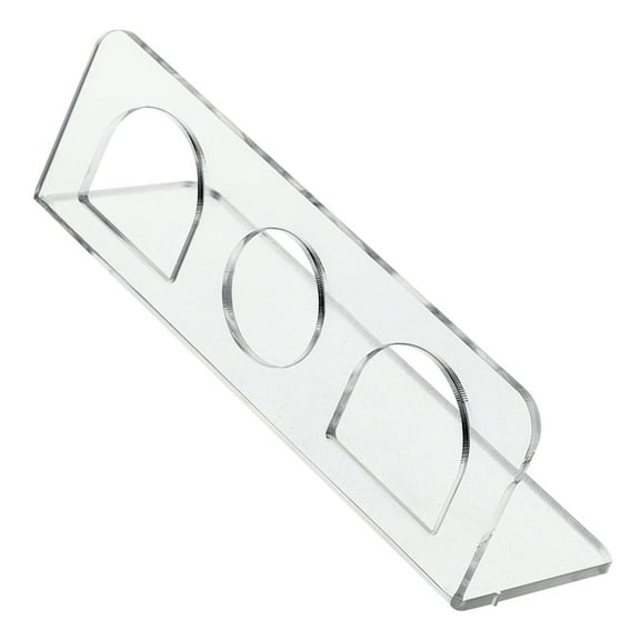 WHAMVOX Wall Mounted Hair Tool Organizer with 3 Slots for Blow Dryer Curling Iron Storage Acrylic Transparent