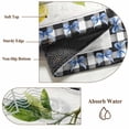 thumbnail image 6 of Yellow Lemon 2'x6' Runner Rugs for Hallway Kitchen Bedside Non Slip, Wooden Summer Botanical Black White Checkered Entryway Rug Runners with Rubber Backing, Long Carpet Runner for Laundry Room, 6 of 8