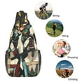 thumbnail image 5 of Lsque Colorful Bulldog Duo Pattern Cross Chest Bag Diagonally – Premium Durable Front Chest Sling with Adjustable Padded Strap, High-Capacity Storage, 5 of 8