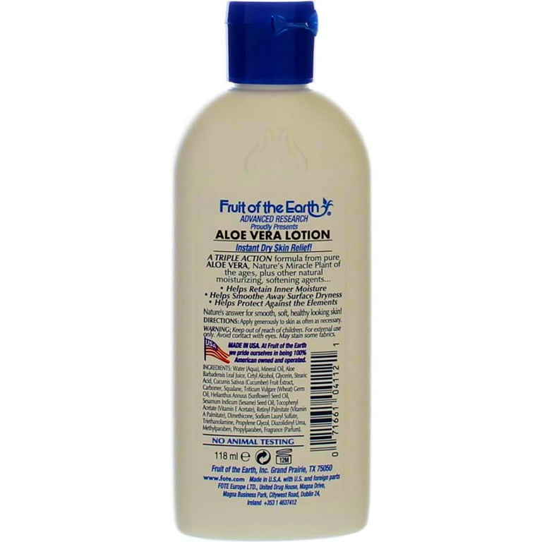 Fruit of the Earth Aloe Vera Body Moisturizing Lotion with