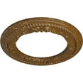 thumbnail image 3 of Ekena Millwork 12 1/4"OD x 7 1/2"ID x 7/8"P Roped Medway Ceiling Medallion (Fits Canopies up to 7 1/2"), Hand-Painted Smokey Topaz Crackle, 3 of 6