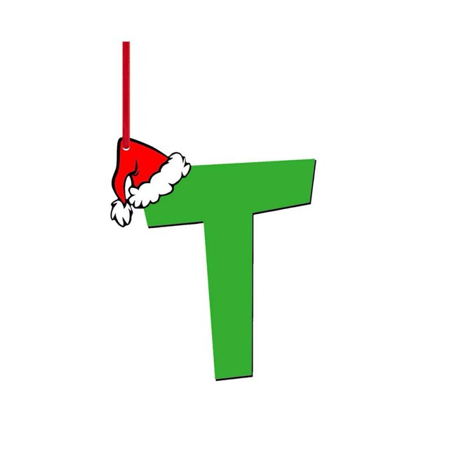Ruifaya Colgante de árbol de Navidad con 26 letras, adornos de acrílico navideños de 26 letras colgantes, letras del alfabeto de Navidad para árbol de Navidad, decoración festiva, regalos creativos