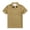Khaki, variant on Yifymode Men's Zipper Collar Short Sleeve Polo Shirt, Classic Fit Soft Fabric for Casual and Sports Wear Black L