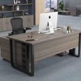 thumbnail image 3 of Mobile Study Table Office Desks Computer Multifunctional Wooden Conference Office Desks Standing Laptop Scrivania Room Furniture My Lux Decor Round, 3 of 26