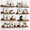 Rustic Brown-36 inch, variant on Rustic Brown 55 Inch Set Of 6 Floating Wall Shelves For Home Decor