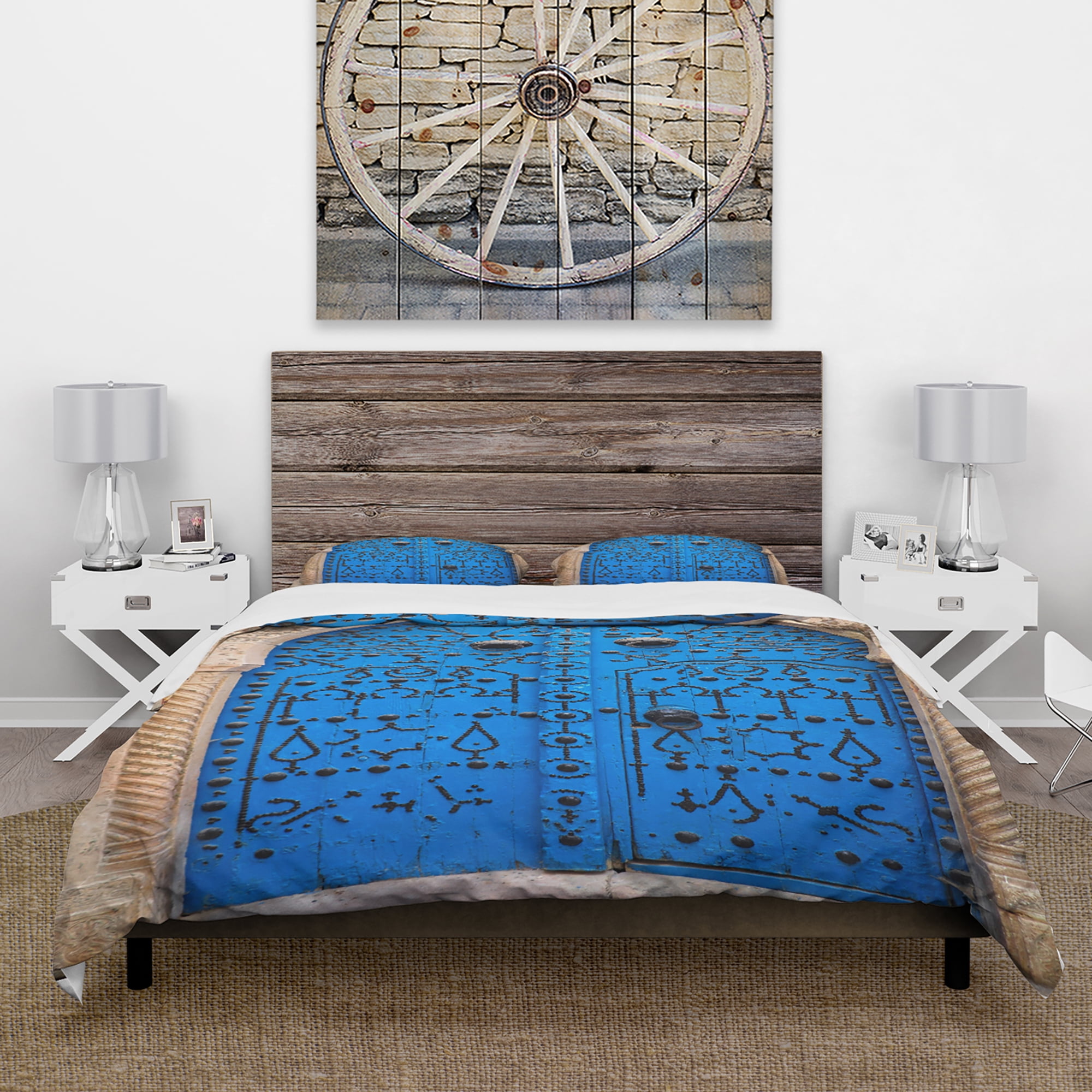 Designart 'Vintage North African Door' Vintage Duvet Cover Set