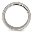 thumbnail image 2 of Grey Titanium Ring Band Wedding Blue Standard Domed, 2 of 6