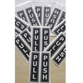 thumbnail image 4 of OHOIOLLA 6Ud Pegatinas Para Puertas Con Push Pull En Material PVC Negro Resistente Para Oficinas Y Hogar, 4 of 8