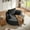 Black, variant on Euroco Modern 360° Swivel Lounge Chair with Deep Seat, Chenille Upholstery, Removable Throw Pillows – Circular Accent Chair for Living Room, Bedroom, or Apartment