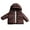 Brick Red, variant on Wangmeiwg Girls Winter Down Jacket Warm Windproof Hooded Coat For Autumn And Cold Season 7-8 Years Black