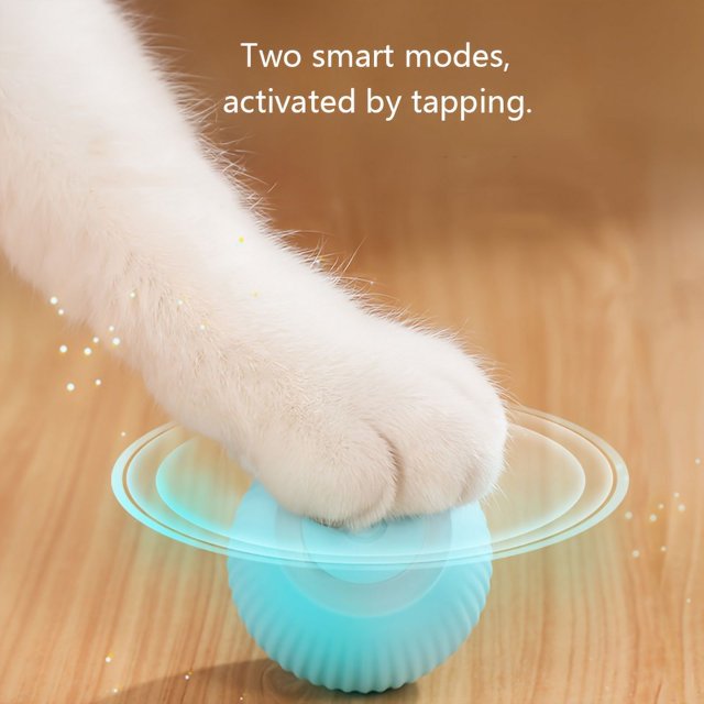 1 Intelligent Electric Cat Toy - Self-Entertainment Rolling Ball with Automatic Teasing Function, Interactive Play, and Durable Construction for Endless Fun - Perfect for Bored or Energetic Cats