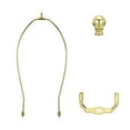 thumbnail image 4 of Kit de arpa de lámpara Uxcell de 12 pulgadas con remates, soportes para pantallas de lámpara tono dorado, 1 juego, 4 of 6