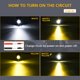 thumbnail image 3 of 2 faros delanteros para motocicleta impermeables LED para motocicleta (negro) Hugtrwg Para estrenar, 3 of 6
