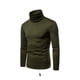 thumbnail image 2 of Sonducket Camisa térmica de algodón con cuello alto para hombre, jersey de manga larga, , para otoño e invierno, para el hogar y la oficina, Ropa interior Verde oscuro S, 2 of 6