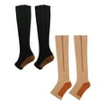 thumbnail image 4 of 2 pares de medias deportivas de presión medias de compresión con cremallera calcetines largos elásticos de pierna L/XL YUNYI BRAND  Deportes, 4 of 8