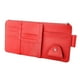 thumbnail image 2 of Organizador de visera para automóvil para gafas, tarjetas, bolígrafos y documentos. Soporte para gafas. Rojo con Cremallera, 2 of 9