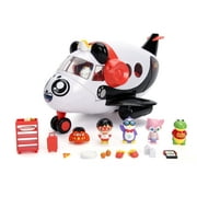 Jada Toys Ryan's World Multi-color Panda Airplane Set with 6 Figures, for Children 3+ Years