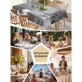 thumbnail image 5 of Grey Abstract Table Cloth, Modern Mottled Art Oil Painting Waterproof Tablecloth for Rectangle Tables, Reusable Washable Fabric Table Cover for Restaurant Kitchen Dining Tables 54"x108", 5 of 6