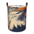 thumbnail image 1 of Fotbe American Bald Eagle A Cesto de Ropa con Asas, Cesto Impermeable de Gran Capacidad, Bolsa de Lavado para Dormitorio, Cesto de Ropa con Ruedas y Asas-Medium, 1 of 6