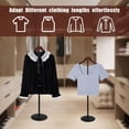 thumbnail image 2 of Soporte de exhibición de camisetas Eunika ajustable de 41 a 79 cm negro (x4), 2 of 7