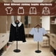 thumbnail image 2 of Soporte de exhibición de camisetas Eunika ajustable de 41 a 79 cm negro (x4), 2 of 7