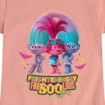 thumbnail image 3 of Trolls Movie - Halloween - Poppy, Satin, & Chenille - Frighteningly FabBooLous - Toddler And Youth Girls Short Sleeve Graphic T-Shirt, 3 of 6