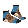 thumbnail image 6 of Salouo Playful Cat Fisheye View Pattern Unisex Middle Tube Socks,Middle-Finger Knee High Socks Over The Calf Tube Stocking Crew Stockings for Women and Men Tube Socks, 6 of 8