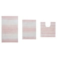 thumbnail image 2 of Home Weavers Gradation Rug Collection 100% Cotton Non-Slip Bathroom Rug Set Machine Washable Bathroom Rug-17"x24", Bath Rug- 21"x34", U Shaped Contour- 20"x20", Pink Color 3 Piece Bath Rug set, 2 of 7