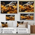 thumbnail image 4 of Designart "Geometric Buzz of Life in a Bee II" Animals Wall Decor, 4 of 5
