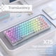 thumbnail image 5 of 82 Teclas Gamer Teclado mecánico 2.4G Teclado mecánico Teclas para computadora portátil PC, 5 of 7