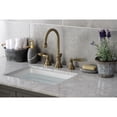 thumbnail image 3 of Kingston Brass KS2983DFL NuFrench Widespread Bathroom Faucet with Brass Pop-Up, Antique Brass, 3 of 8